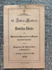 COOL German Evangelical Church Service From Richmond, Virginia Circa 1910 picture