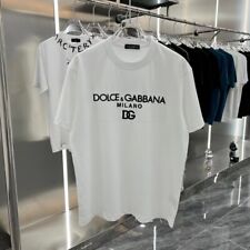 Black White Dolce & Gabbana Men's Logo Short Sleeve T-shirt picture