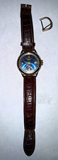 Johnnie Walker Blue Label Quartz Watch Blue Dial Date Working New Battery Worn picture