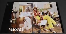 2000 Print Ad Sexy Heels Long Legs Fashion Lady Blonde Versace Poodle Art Dog picture
