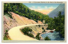 Postcard: N-25 A Picturesque Highway in the Heart of the Mountains 8A- picture