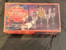 Lady Victoria Fine Crystal Stemware  Vintage Glasses picture
