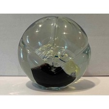 Robert Eickholt Paperweight Bubbles OS Vintage 1999 Signed Art Glass Studio picture