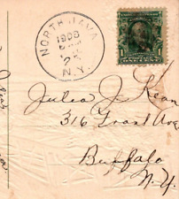 North Java New York Postmark Postcard to Buffalo Julia Kean 1908 TL picture