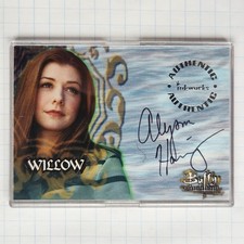 Buffy - Alyson Hannigan - Willow Autograph #A3 Trading Card (Inkworks 1998) picture