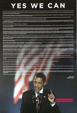 Barack Obama Yes We Can Speech Poster 24 x 36 picture