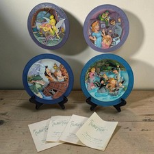 Complete Set of 4 Rare Vintage Disney Store Peter Pan 3D Sculptural Plates picture