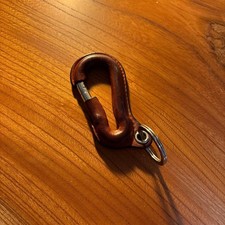 COACH Leather Carabiner Keyring picture