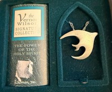 1997 Vernon Wilson Holy Spirit Dove Necklace Roman Inc Original Box Card picture