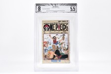 ALTERED BGS 5.5 One Piece #1 Vol.1 1997 1st Printing Edition  Graded Manga picture