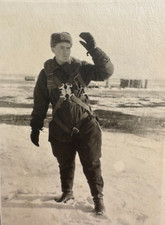Handsome Guy Soldier Affectionate Attractive Young Man Army Vintage Photo picture