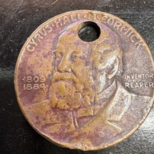 1931 International Harvester Co.  The Reaper Medal Cyrus Hall McCormick picture