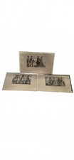 Set of 3 Antique Engraved Prints 'Costumes Vers La Fin du Règne de Louis XV' + picture