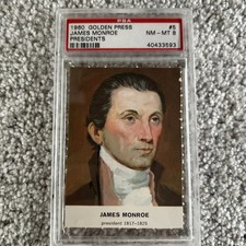 1960 GOLDEN PRESS PRESIDENTS 5 JAMES MONROE PSA 8 picture
