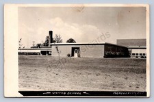 J87/ Hanoverton Ohio RPPC Postcard c1940s United School Building  1793 picture