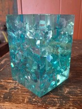 Vintage Lucite Bud Vase Charles Hollis? Retro Brutalist Style Modernist MCM  picture