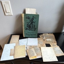 Vintage 1952 Slovak cookbook estate recipe Ephemeral lot handwritten newspaper ￼ picture