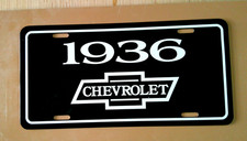 1936 Chevrolet license plate tag '36 Chevy Master Deluxe Sedan Pickup Truck picture