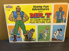 RARE Marvel Stamp Fun Adventures Mr T  Stamps & Story Comic Book Vintage 1980s picture