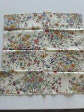 6 VINTAGE LOOKING SHABBY CHIC CLOTH NAPKINS SPRING COLORFUL FLORAL  16x 16 EUC picture