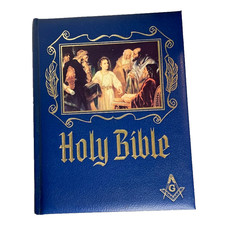 Freemason Masonic Holy Bible Master Reference 1988 Red Letter Edition Heirloom picture