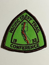 RARE Vintage 1970s Pacific Crest Trail Conference Patch 1932 Embroidered Felt picture