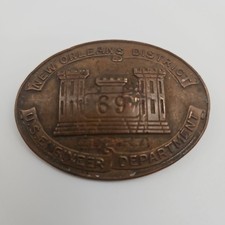 WWII Era US Engineer Department Corps New Orleans District 69 Badge Antique picture