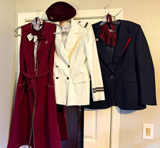 Vintage Northwest Airlines Flight Attendant Uniform Lot Disney NWA Hat Dress picture