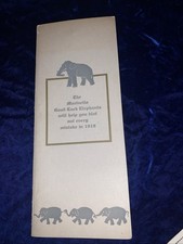 1919  The Marinello Good Luck Elephants 12 Month Calendar Ink Blotters In Folder picture