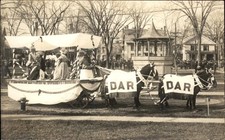 DAR Daughters of Revolution parade float c1900s-10s Real Photo Postcard bhn picture