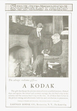 EASTMAN KODAK Film camera antique picture Rochester NY 1915 photo PRINT AD picture