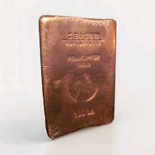 Geiger Edelmetalle 100oz Copper Bar 999.9 Fine Copper Feinkupfer picture