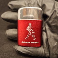 Vintage 1960s Ronson Typhoon Lighter - Johnnie Walker Red Label Promo - MINT picture