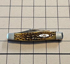 Case XX 6375 CV Stockman Manual Carbon Steel 3-Blade Slipjoint Bone 1990's picture