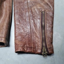 Vtg 70s SCHOTT Suede Leather Trucker Motorcycle Biker Jacket Sz 40 Made in USA picture
