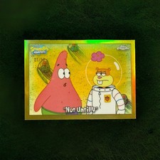 2025 Topps Chrome SpongeBob #91 Not Until 4 Gold Refractor #1/50 picture