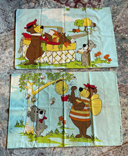 Hanna-Barbera Vintage Yogi Bear & Cindy Bear Cartoon Pillowcases Set of 2 picture