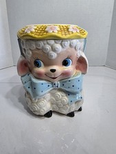 Vintage Brinnco Rubens Original Lamb Cookie Jar Anthropomorphic 1950s Japan #573 picture