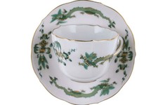 Meissen Rich Court Dragon Green Demitasse Espresso cup and saucer (multiple avai picture