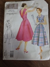 Vogue Dress original design 1956 Design 2415  Size  6 / 8 / 10  new uncut picture