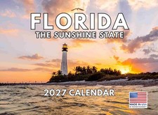 Florida Sunshine State Calendar 2027 Monthly Wall Calender 12 Month picture