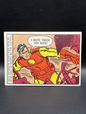 1966 Donruss Marvel Super Hero I HATE THESE TOY KITS TONY STARK #13 picture
