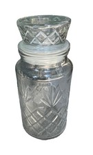 🔥 Vintage 1983 Planters Mr Peanut Glass Jar Anchor Hocking Starburst USA 🔥 picture