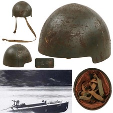 WWII Imperial Japanese IJN Navy M44 Steel Shin-Yo Helmet picture