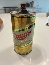 Vintage 1960s Kramer Miller High Life Beer Full Size Can Table Cigarette Lighter picture