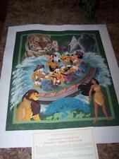Rare Vintage Many World's of Disney's Animal Kingdom Poster w/COA 20x23 CA 2001 picture