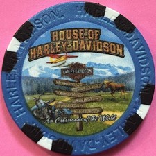 Harley Davidson Wide Print Poker Chip from House of Harley in Anchorage, Alaska picture