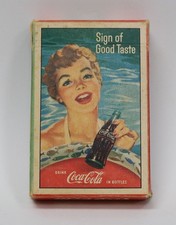 1959 COCA COLA Vintage Playing Cards with Original Seal Stamp Rare. #2382D-5 picture