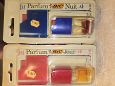 Rare Vintage Bic Parfum Nuit & Jour Set - Sealed Blister Cards 1980s Collectible picture