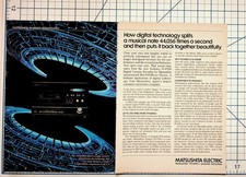 1982 Technics SV-P100 Digital Cassette Recorder Matsushita Ad Page picture